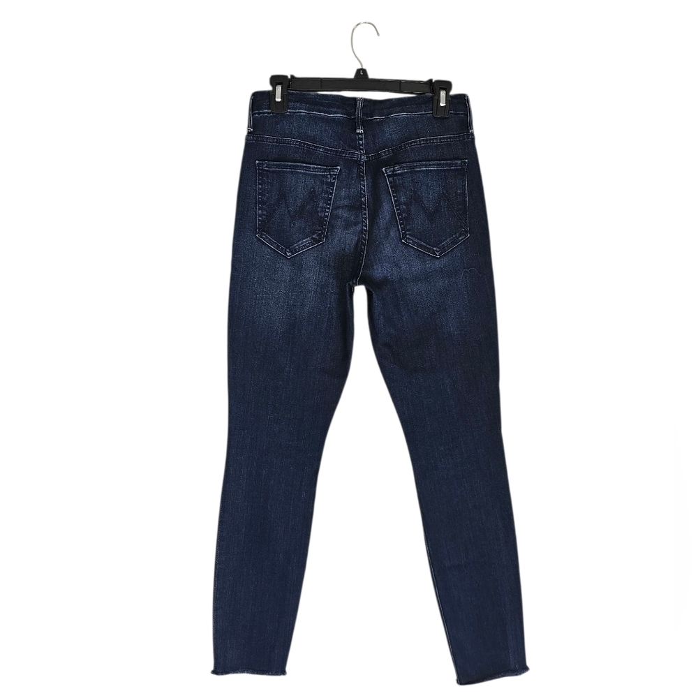 MOTHER High Waisted Looker Ankle Fray‎ High Rise Skinny Blue Jeans 27 Preowned - Picture 2 of 10